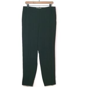 MM LaFleur High Rise Straight Leg Trouser Pant Black Size 10 Classic Chic